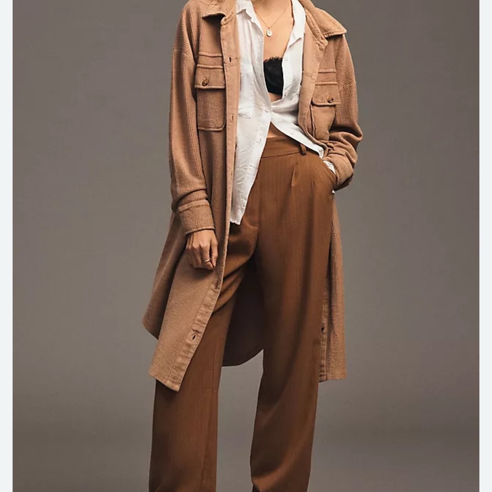 Anthropologie pilcro cozy shacket • size S